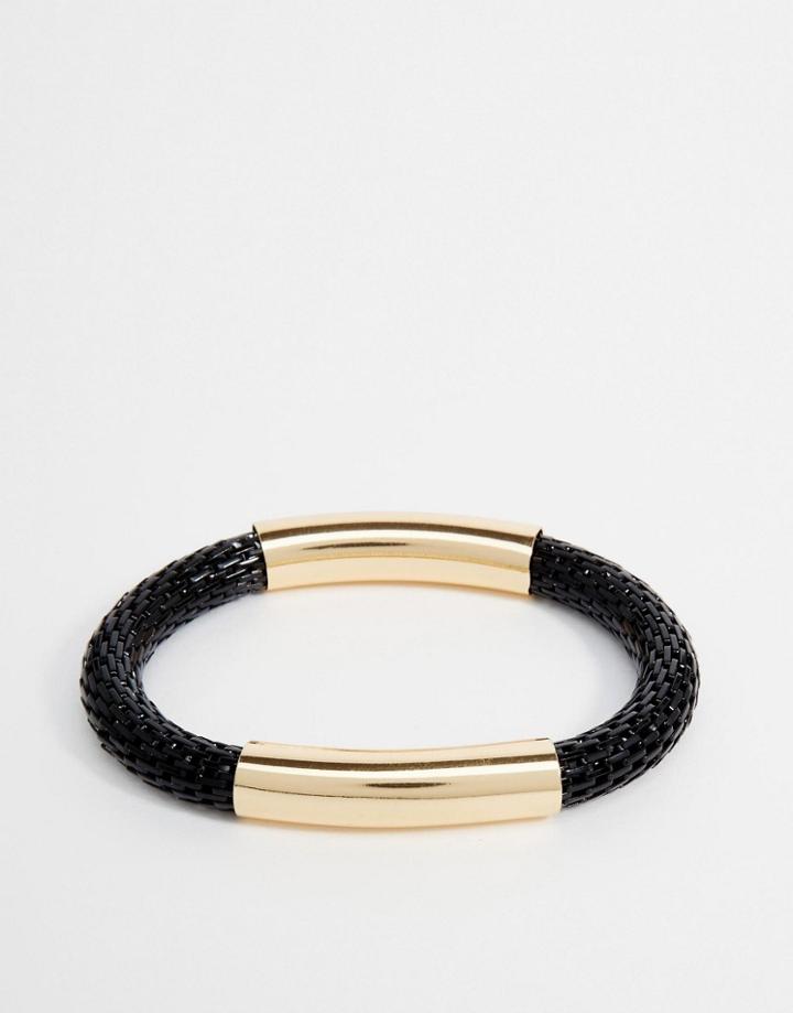 Designb Woven & Metal Bracelet - Black