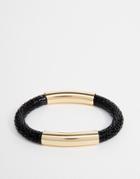 Designb Woven & Metal Bracelet - Black