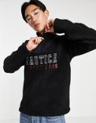Nautica Competition Batten Half-zip Sherpa Fleece In Black