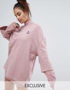 Puma Exclusive To Asos Oversized Double Layer Sweatshirt - Pink