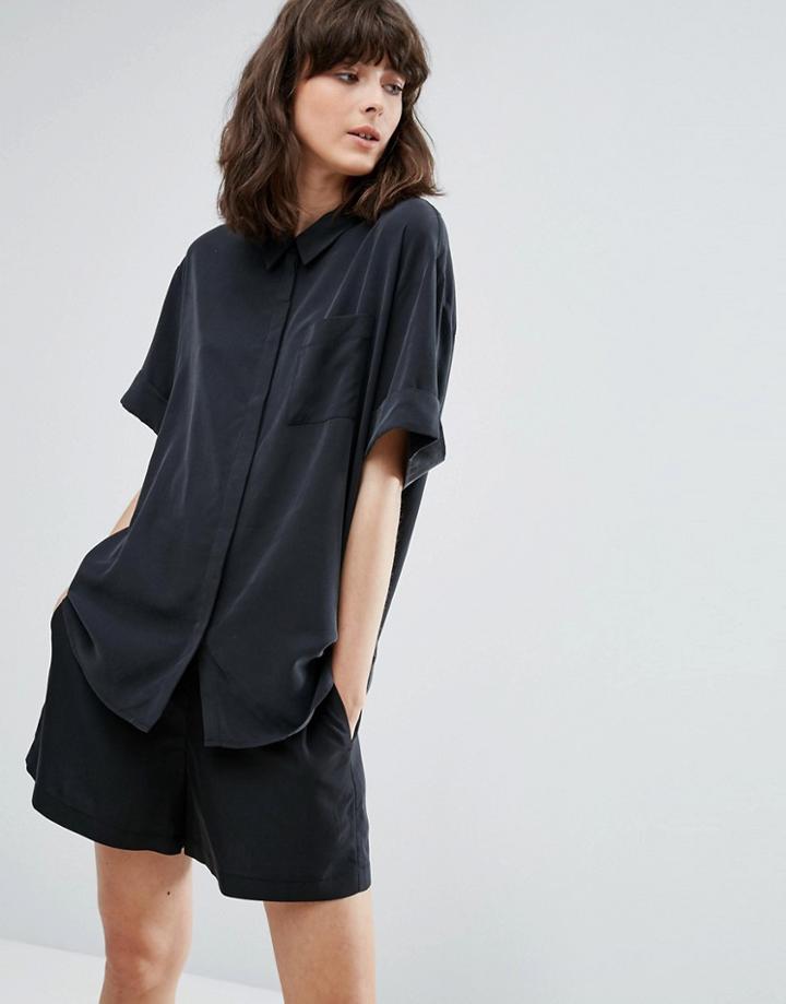 Weekday Casy Shirt - Black