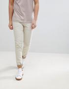Asos Skinny Jeans In Ecru With Nep - White