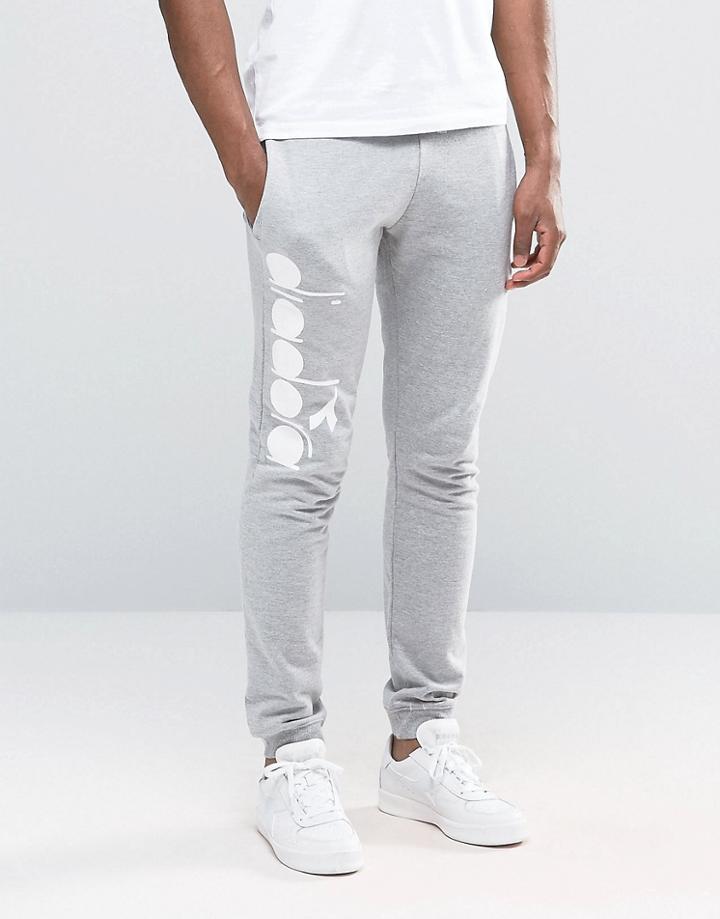 Diadora Joggers With Logo - Gray