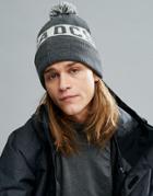 Dc Shoes Snow Chester Bobble Beanie - Gray
