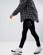 Sixth June Zipped Biker Jeans - Black