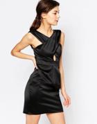 Hedonia Jemima Dress With Cross Front - Black