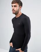 Farah Southall Super Slim Muscle Fit Long Sleeve T-shirt Black - Black