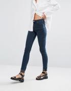 Weekday Body High Waist Super Skinny Jeans - Navy