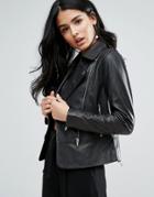 Ted Baker Lizia Leather Jacket - Black