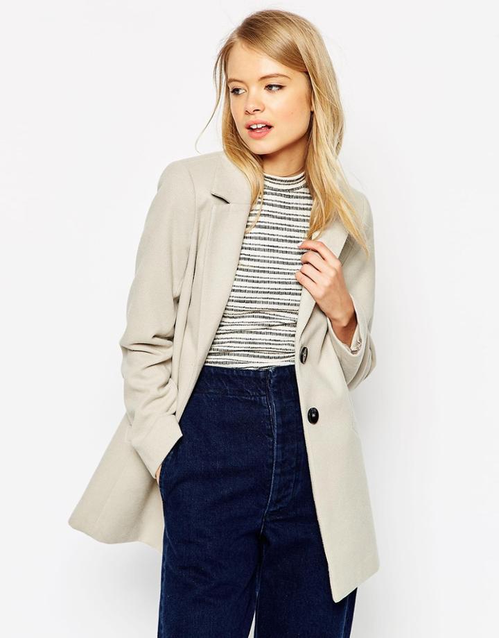 Asos Ultimate Slim Coat - Gray
