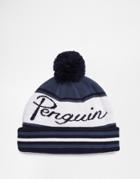 Original Penguin Scprit Bobble Hat - Blue