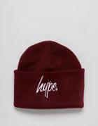 Hype Script Beanie Hat - Red