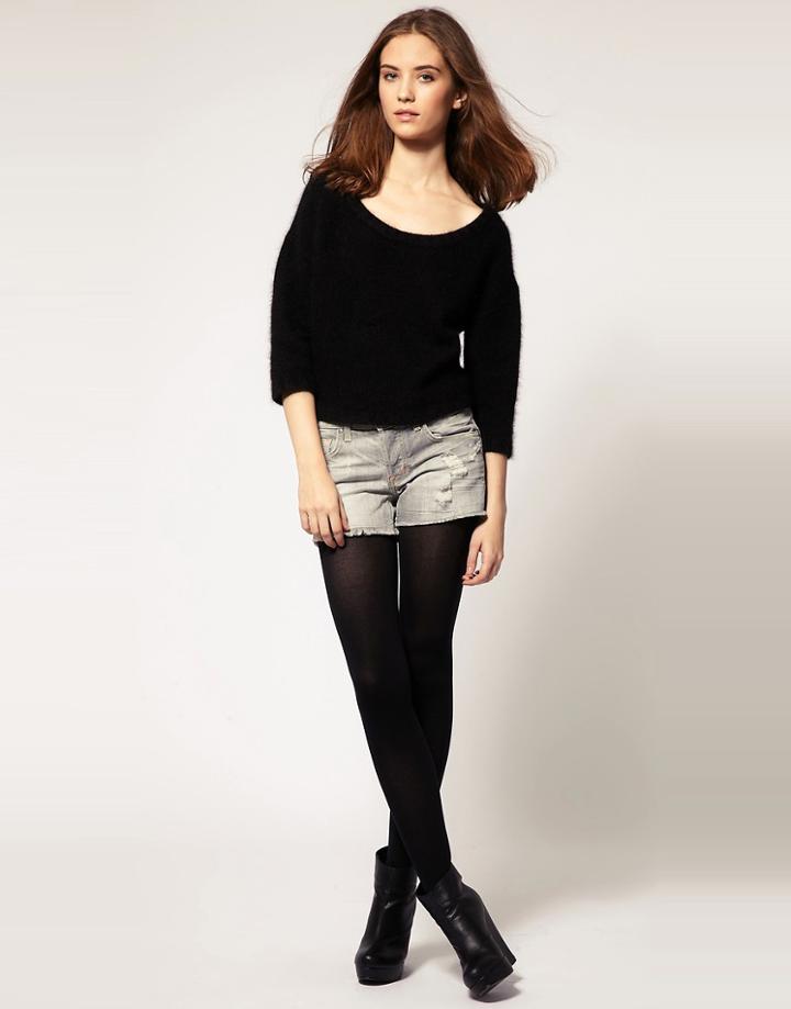 Rich And Skinny Lover Denim Shorts - Blue