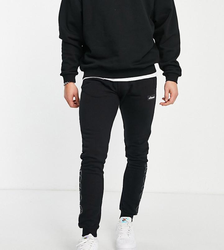 Ellesse Sweatpants With Taping In Black Exclusive To Asos