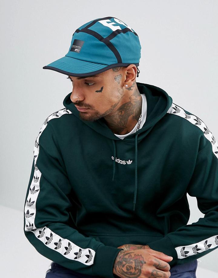 Adidas Originals Eqt 5 Panel Cap In Green Cd6950 - Green