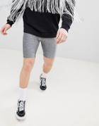Asos Design Festival Megging Shorts In Silver - Silver