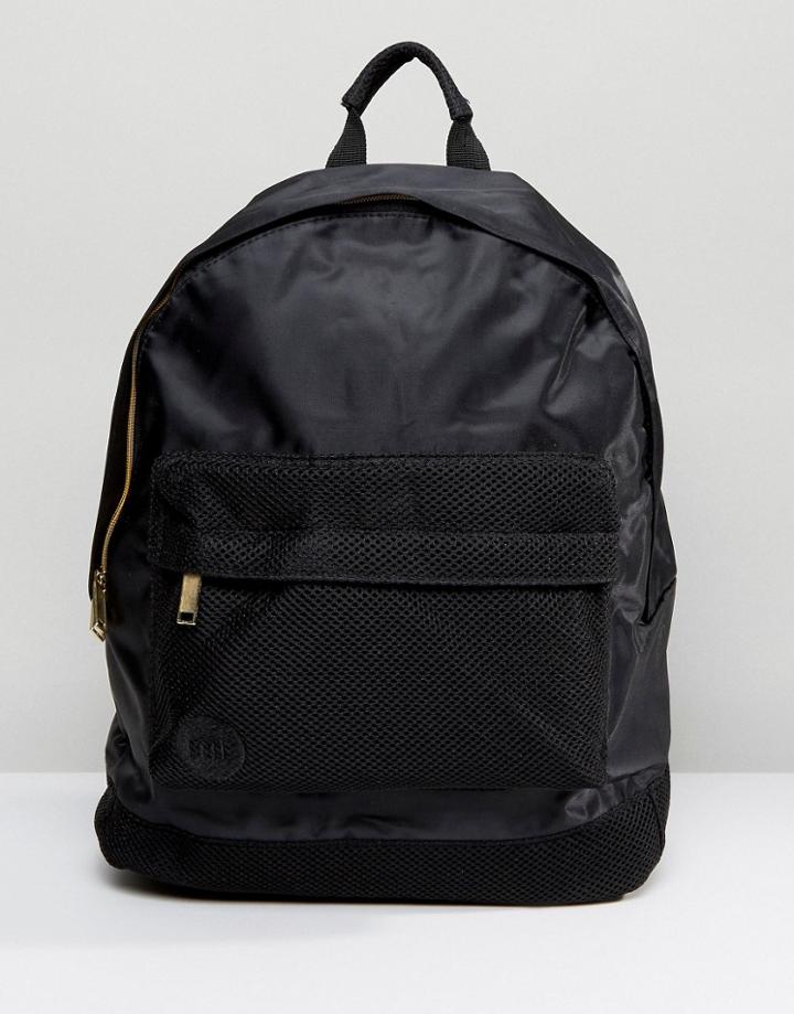 Mi-pac Satin Mesh Black Backpack - Black