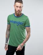 Wrangler Logo Ringer T-shirt - Green
