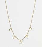 Orelia Gold Plated Multi Drop Cresent Necklace - Gold