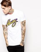 Abuze London T-shirt With Script Logo - White
