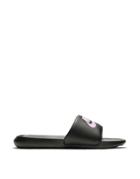 Nike Victori One Slides In Black/light Arctic Pink