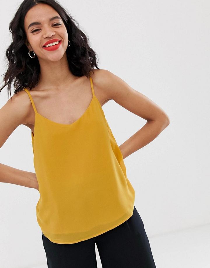 Only Cross Back Cami Top-orange