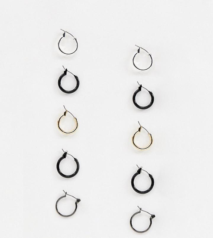 Asos Design Hoop Earring Pack