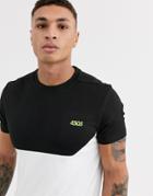 Asos 4505 Training T-shirt With Contrast Panel And Quick Dry