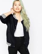 A Question Of Varsity Bomber Jacket - Black