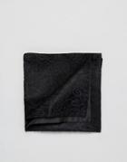 Asos Pocket Square In Black Lace - Black