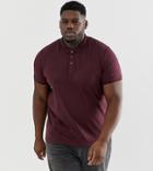 Brave Soul Jersey Polo - Red