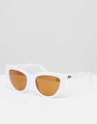 Quay Australia Cat Eye Sunglasses With Rose Mirror Lens