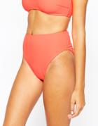 Evil Twin Cactus Flower High Waisted Bikini Bottoms - Red