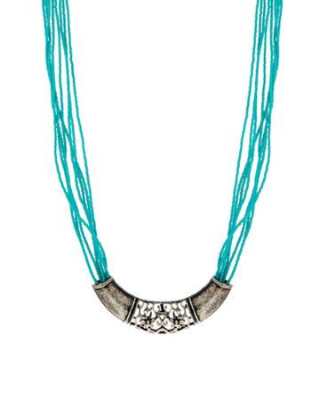 Asos Floral Seedbead Necklace