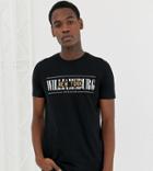 Asos Design Tall T-shirt With City Print - Black