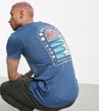 Quiksilver Magic Tide T-shirt In Blue Exclusive To Asos-white