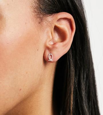 Kingsley Ryan Recycled Sterling Silver Stud Earrings With Twist Knot