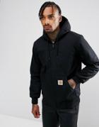 Carhatt Wip Active Canvas Water Repellent Jacket - Black