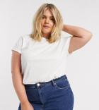 River Island Plus Short Sleeve T-shirt In White