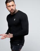 11 Degrees Long Sleeve Tee - Black