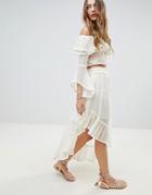 Rahi Cali Dreamy Asymmetric Skirt - White