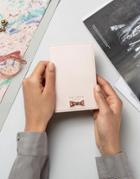 Ted Baker Geo Metal Bow Passport Holder - Pink
