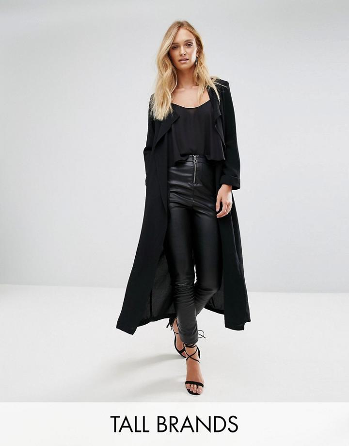 Vero Moda Tall Duster Jacket - Black