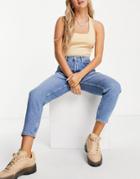Na-kd Organic Cotton Mom Jeans In Light Blue