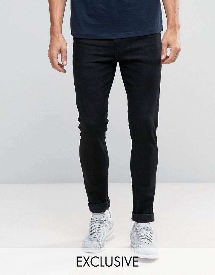 Noak Super Skinny Jeans In Black - Black