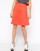 The Laden Showroom X Katka Rosana Crescent Skirt - Lobster Orange