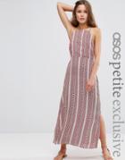 Asos Petite 90s Maxi Dress In Print - Multi