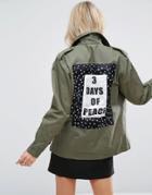Chandelier Star Back Peace Jacket - Green