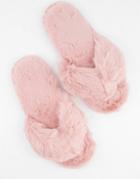 Asos Design Ziva Flip Flop Slippers In Pink
