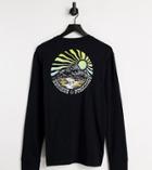 Element Balmore Long Sleeve T-shirt In Black Exclusive At Asos